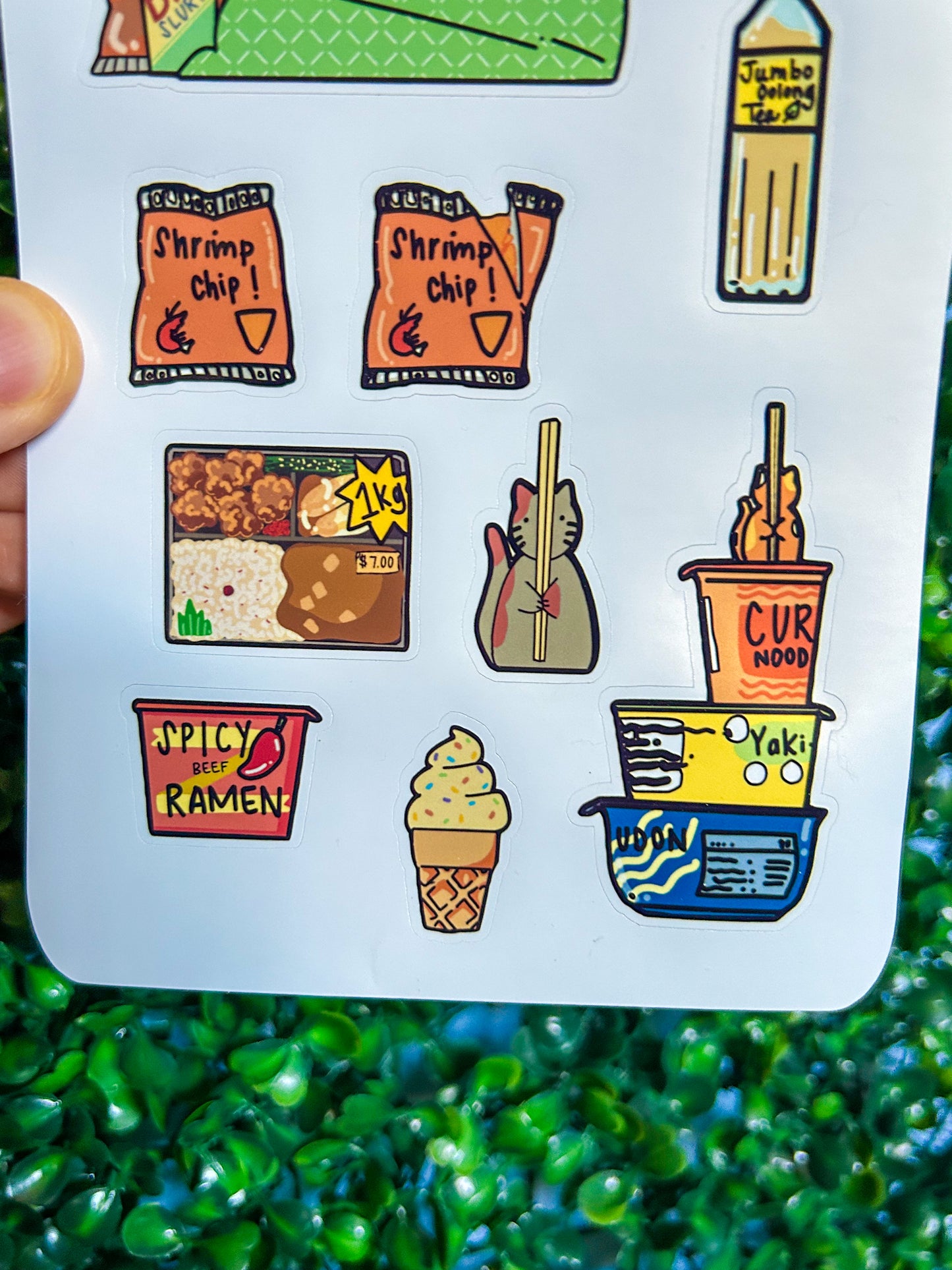 Haru's Favorite Snacks Sticker Sheet**