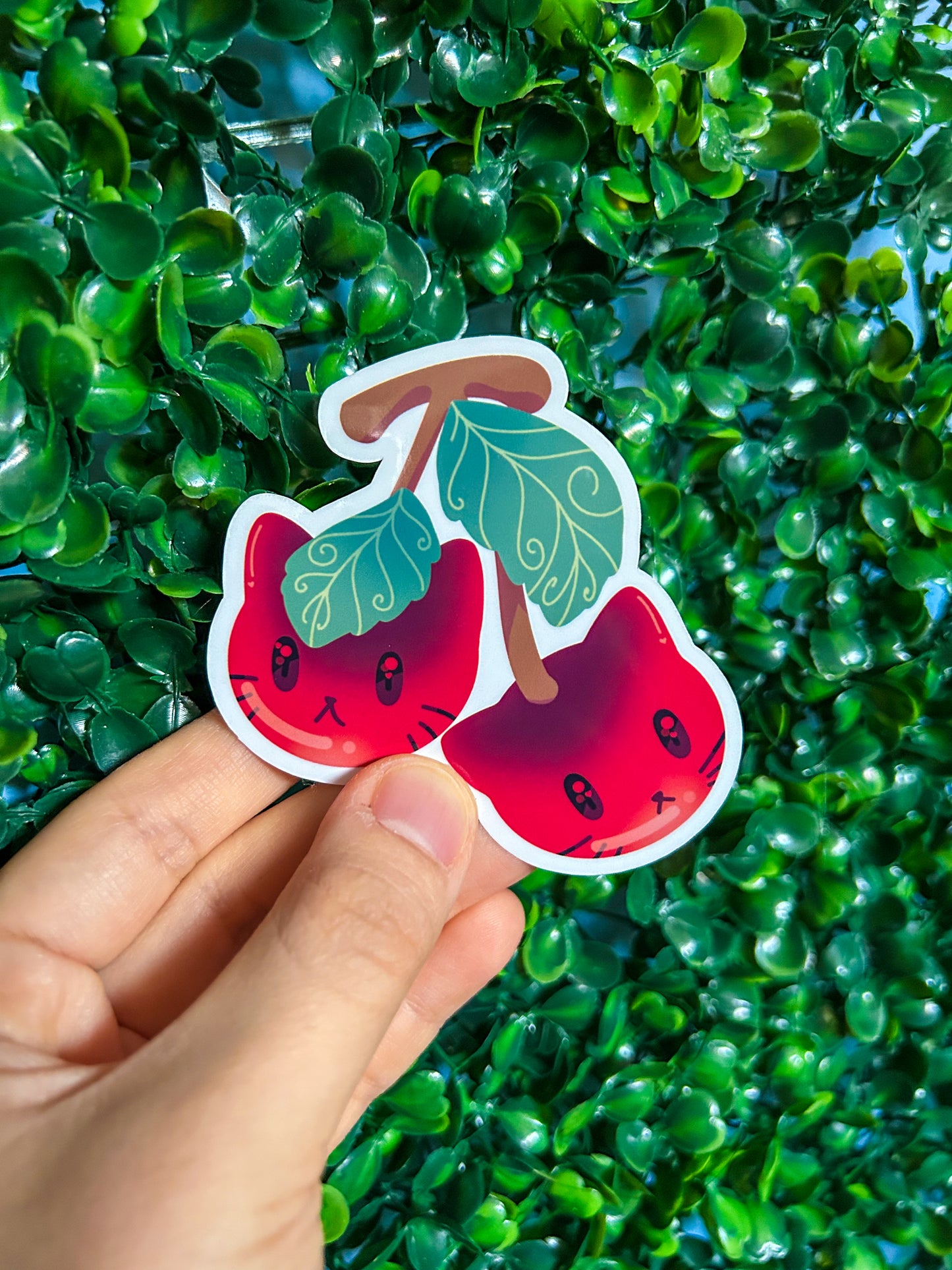 Cherry Cat Sticker