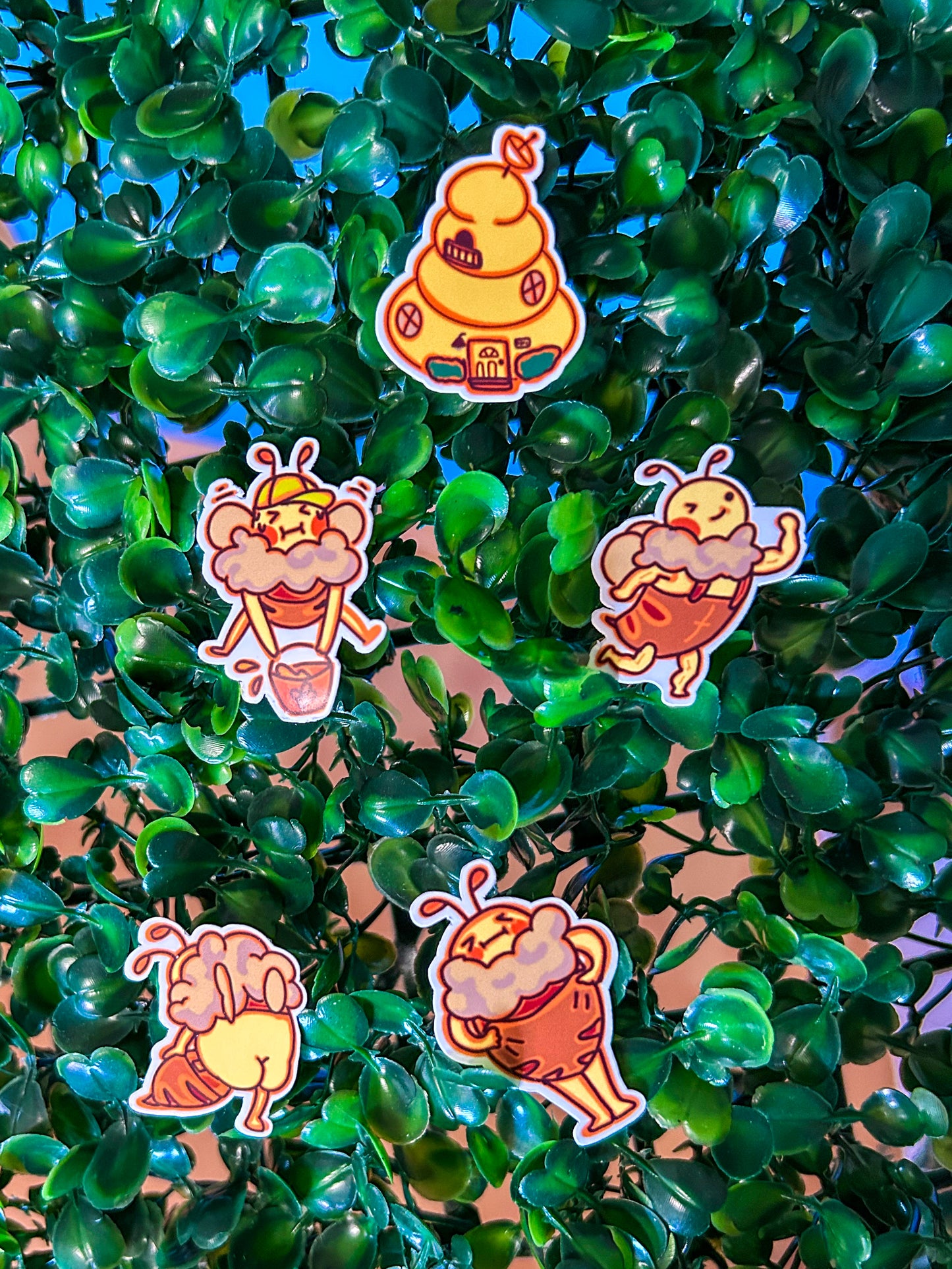 The Bee Team Stickers